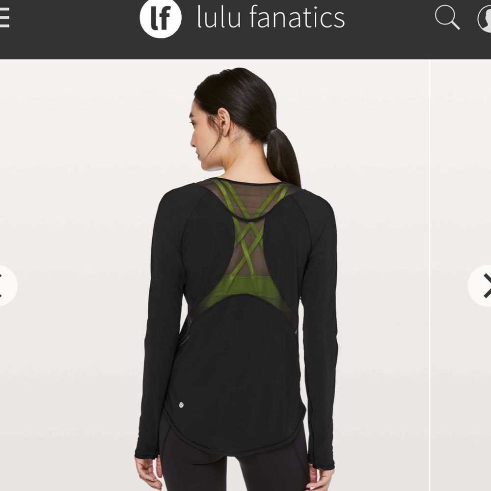 Lululemon Sculpt Long Sleeve Tee ~Sz 6 Black Flowy Relaxed Fit TShirt 678
